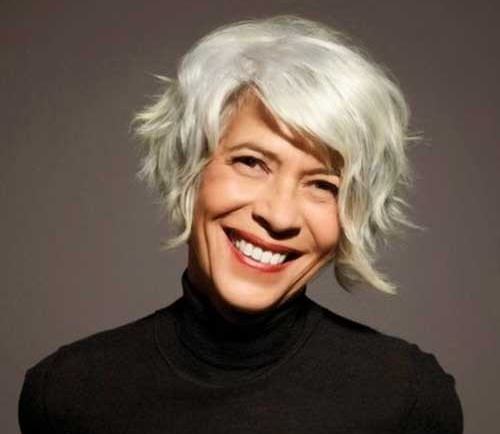 The Asymmetric Way Hairstyles for Women Over 70