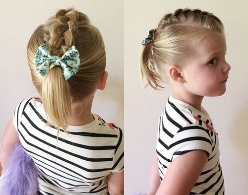 Mohawk Braid for Short Hair Toddler Girl Hairstyles
