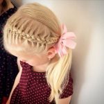 Cute Side Braided Ponytail Toddler Girls Hairstyle