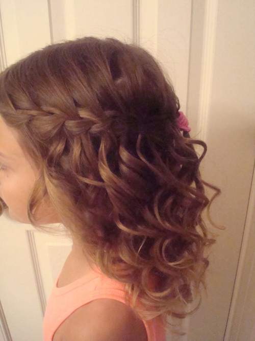 The Waterfall Style toddler girl hairstyles