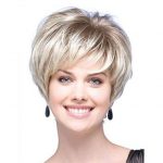 Feather Cut blonde bobs for women