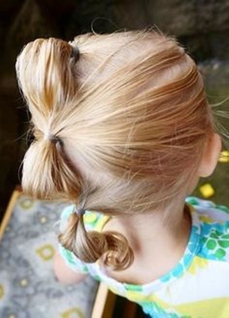 Bubble Ponytail toddler girl hairstyles