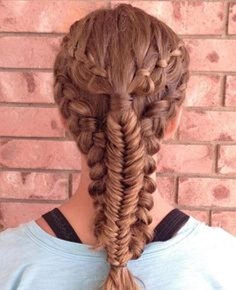 Differently Braided Fishtail toddler girl hairstyles