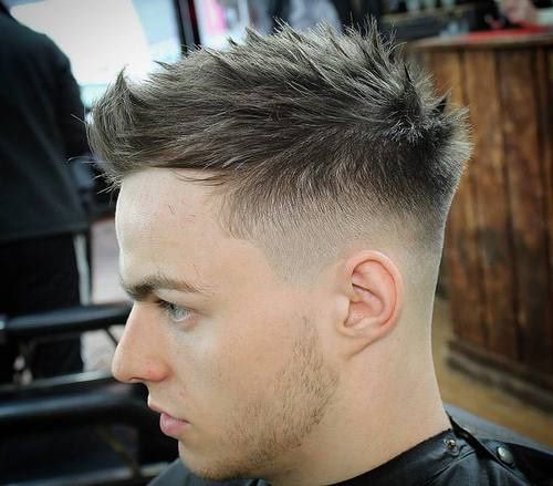 Spikes with Faded Hair Spiky Hairstyles for Men