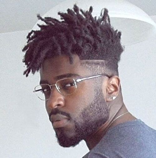 The Twisted Top Faded Mohawk for Black Men
