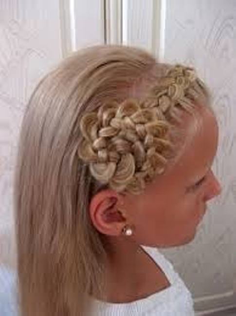 The Flowery Tiara Braid toddler girl hairstyles