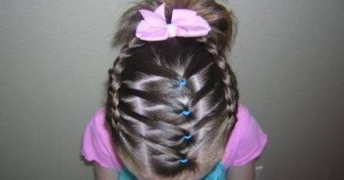 Cute Side Braided Ponytail Toddler Girls Hairstyle