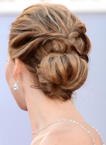 Low Textured Bun- Bun hairstyles for long hair