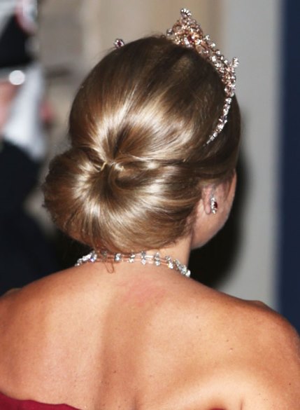 Semi-Circular Low Bun- Bun hairstyles for long hair